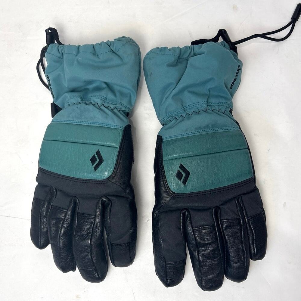 Black Diamond Gortex Primaloft Leather Ski Snowboard Gloves Women’s Size Large
